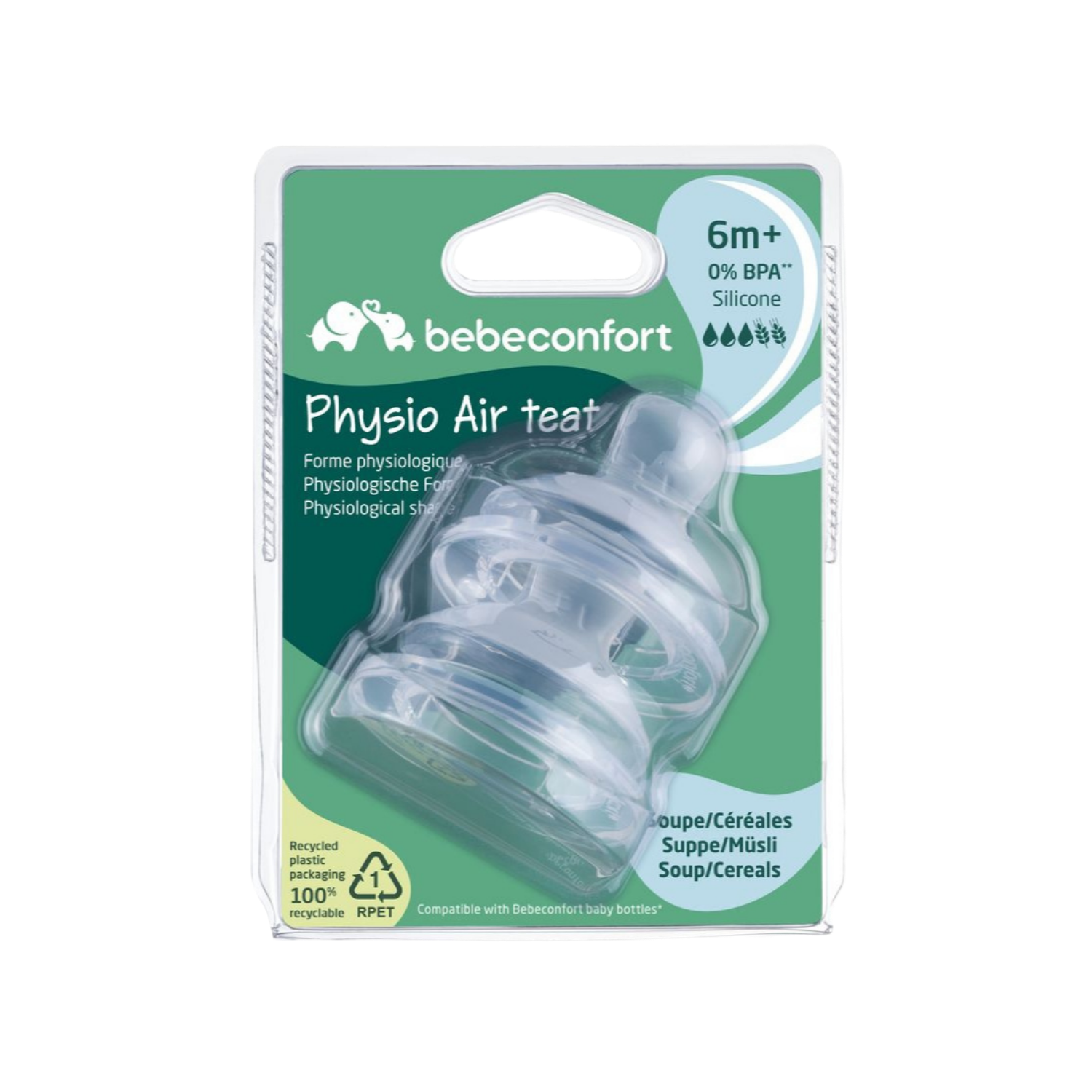 bebeconfort physio air teat 6m+ REF :3102202240 013070911
